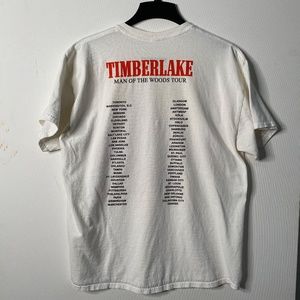 Justin Timberlake x Heron Preston Man of the Woods Tour 2018 Shirt – White – XL
